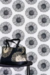 PAPIER-PEINT MARGUERITE 02 ANTHRACITE